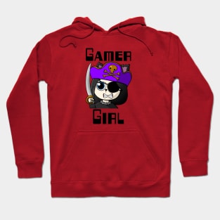 Gamer Girl, Pirate Girl, Wolf Girl, Twitch streamer emote Hoodie